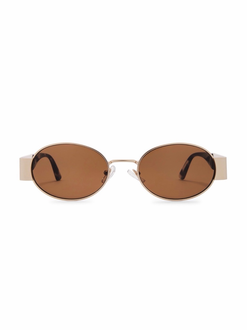Aire Mars Satin Gold and Charcoal Tort Sunglasses